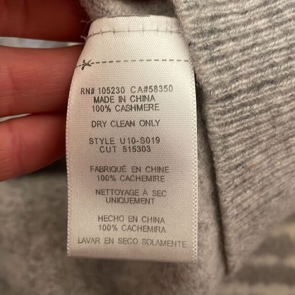 Equipment Femme Oscar Turtleneck Cashmere Sweater Grey S - Picture 5 of 8